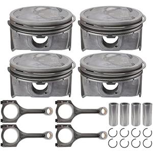 AUTOKAY Connecting Rod Piston Kit, 4 Set Piston & Connecting Rod Kit for Hyundai Sonata Sorento Optima 2011-2019 for Kia Sorento Optima Sportage Replace 23040-2G200 23040-25200 23510-2G500