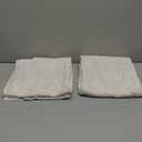 ANRODUO Natural White Semi Sheer Linen Curtains 90 inch Length 2 Panel Set Back Tab Pocket Cotton Textured Gauze Curtains Modern Farmhouse Neutral Rustic Coastal Living Dining Room Decor 37x90