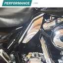 Motorcycle Mid Frame Air Deflector Heat Shield Fit for Harley Touring Road Glide Electra Glide Road King Street Glide Trike (for 2024-Up, Chrome)