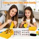 PADONISE Crochet Kit for Beginners, Bee Knitting Set, Crafts for Adults Kids Teen, Beginner Crochet Kit with Step-by-Step Video Tutorials, Valentine Gift for Girls 8-12 Women Mom