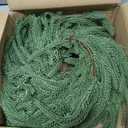 1PCS 6FT Christmas Norfolk Garland Decorations, Faux Pine Garland Outdoor, Artificial Unlit Green Garlands, Christmas Mantel Decoration Indoor, Thick Greenery Xmas Decor in The Winter