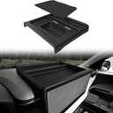 Muslogy Dashboard Storage Organizer Compatible with 2025 2026 Ford Maverick Accessories Center Console Insert with Magnetic Lid Hidden Panel Secret Compartment Fits 2025 2026 Maverick Behind Screen (Black)