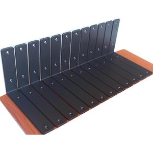 12 Pack - L 8" x H 6" x W1.5, 5mm Thick Black L Shelf Bracket, Iron Shelf Brackets, Metal Shelf Brackets, Floating Shelf, Shelf Supports with Screws