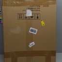 ARTKN Large Framed Orange Mid Century Modern Wall Art,Geometry Neutral Abstract Art for Living Room Bathroom Bedroom Wall Decor (Orange, 20" X 28" X 3 pieces)