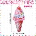 Colingmill 3 ft Ice Cream Martini Birthday Decorations Cute Dessert Party Cardboard Cutouts Birthday Background Decor for Ice Cream Candy Summer Baby Shower Wedding Party Supplies Decor