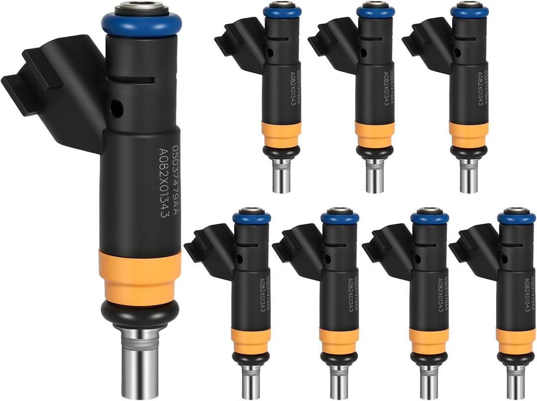 2005-2019 Fuel Injector Fit for Dodge Charger/Durango 09-19, for RAM 1500 2500 3500 11-18, for Chrysler 300 05-18, for Jeep Commander 09-10, Grand Cherokee 06-10, 5.7L 6.1L, Replaces 05037479AA, FJ732