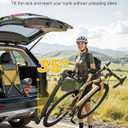 monTEK 3-Bike Rack for Cars, Trucks, SUVs with 2 Hitch, Foldable & Tiltable Bike Rack Hitch,3mm Thick Heavy-Duty Steel Frame, Hitch Bike Rack with Anti-Rattle Stability and Straps, 150 Pound Capacity