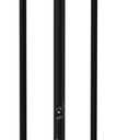 5 Pcs Fireplace Tools Set, Indoor/Outdoor Fireplace Tool Set Includes Fire Poker, Tongs, Brush, Shovel and Stand, Heavy-Duty Black Wrought Iron Fireplace Accessories for Fire Pit & Fireplace