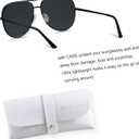 ANDWOOD Oversized Aviator Sunglasses for Women Men Big Large UV Protection Fashion Sun glasses