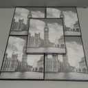 GOmaize Front Loading Black Picture Frame 8x10 Set of 5 Wall and Table Mounting