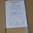 Wooden 2 Step Stool for Kids Bathroom Sink Foldable Anti-Slip 2-Step for Toilet Potty Training, Child Stepping Stool for Kitchen Nursery Bedroom, Sturdy Non Slip Adult Stool for Closet Blue