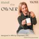 Mora 12oz Ceramic Tea Cup with Infuser, Spoon, Lid - Microwave & Dishwasher Safe