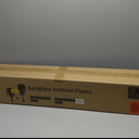 4Ft&5Ft Artificial Ficus Trees with Silk Leaves Fake Moss and Sturdy Nursery Pot, Fake Plants for Office Home Decor (4Ft&5Ft - 2Packs)