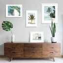 13x19 Picture Frame Set of 5, White Poster Frame, Display Pictures 11 x 17 with Mat or 13 x 19 Without Mat for Horizontal or Vertical Wall Mounting, Wall Gallery Frame