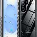 Temdan Designed for Samsung Galaxy S25 Case Waterproof, Built-in Lens & Screen Protector Military Shockproof Dropproof IP68 Underwater Full Body Phone Case for Galaxy S25 5G 6.2"-Black (2025)