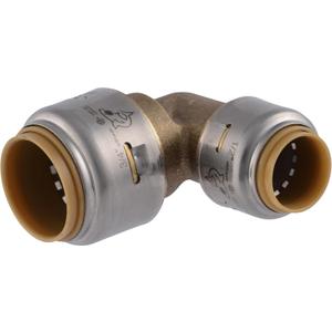 SharkBite Max 3/4 Inch x 1/2 Inch 90 Degree Reducing Elbow, Push to Connect Brass Plumbing Fitting, PEX Pipe, Copper, CPVC, PE-RT, HDPE, UR274A