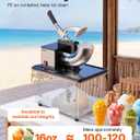 VEVOR Commercial Ice Crusher 661LBS/H, 350W Electric Snow Cone Machine with 4 Blades, 2000RPM Stainless Steel Shaved Ice Machine with 11 Gal Crushed-Ice Box, for Family Restaurants Bars, Black