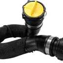 Radiator Hose Compatible with Audi A6 2006-2011 3.0L/3.2L Upper, Fit for Audi A6 Quattro 2005-2009, Replacement Radiator Upper Coolant Water Hose 4F0121101F New