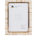 Handicrafts Home 5X7 Picture Frames - Vintage Style Wall Hanging & Desk Décor, Farmhouse Photo Frames, Living Room, Office & Home Décor, Small Picture Frame for Diploma & Wall Decor, Halo Keys