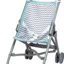 Adora Realistic and Creative Zig Zag Baby Doll Stroller with Fun Design, Adjustable Sun Cover; Doll Accessory Storage and Removable Stroller Seat That fits Dolls up to 18-inches - Small (Grey)