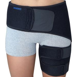 Hip Brace for Sciatica Pain Relief - Compression Wrap for Sciatic Nerve, Hamstring Pull, Hip Fler Strain, Groin Injury, Pulled Thigh - SI Belt - Sacroiliac Joint Support Stabilizer for Men, Women