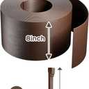 AGTEK 59FT Plastic Landscape Edging Coil Kit, 8 inch High Terrace Board Garden Edging Border with 18 Stakes
