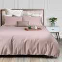 White Classic Pink Duvet Cover King Size, Microfiber Duvet Cover with Zipper, Set of 1 Down Comforter Cover with 2 Pillow Shams, Luxury Comforter Cover King Size | Comforter Not Included