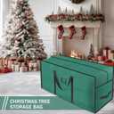 EMOMAS 9ft Heavy Duty Christmas Tree Storage Bag - Waterproof 600D Oxford Fabric, Reinforced Handles, Dual Zippers & Wide Opening. Christmas Tree Box. Solve Post - Holiday Storage Hasslesgreen