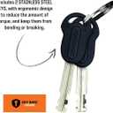Kryptonite Keeper Bike U-Lock Standard with Braided Steel Cable, Heavy Duty Anti-Theft Bicycle U Lock, 12mm Shackle and 10mm x4ft Length Security Cable with Mounting Bracket and Keys