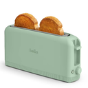 bella 2 Slice Slim Toaster, Fitsanywhere™ Kitchenware, 6 Setting Shade Control with Reheat & Cancel Buttons, Fits Sourdough, 10” Long Slot, Anti Jam & Auto Shutoff, 900 Watt, Seaglass