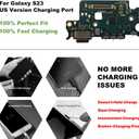 for Galaxy S23 USB Charging Board Port Replacement, SM-S911U SM-S911U1 Type C Dock Board Connector for Samsung S23 with Tools & Instruction