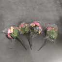 DEEMEI Artificial Peony Flower Silk Peonies Bouquet 4 Bundles Fake Flowers Bulk for Home Wedding Party Decor (Rose Red+Pink)