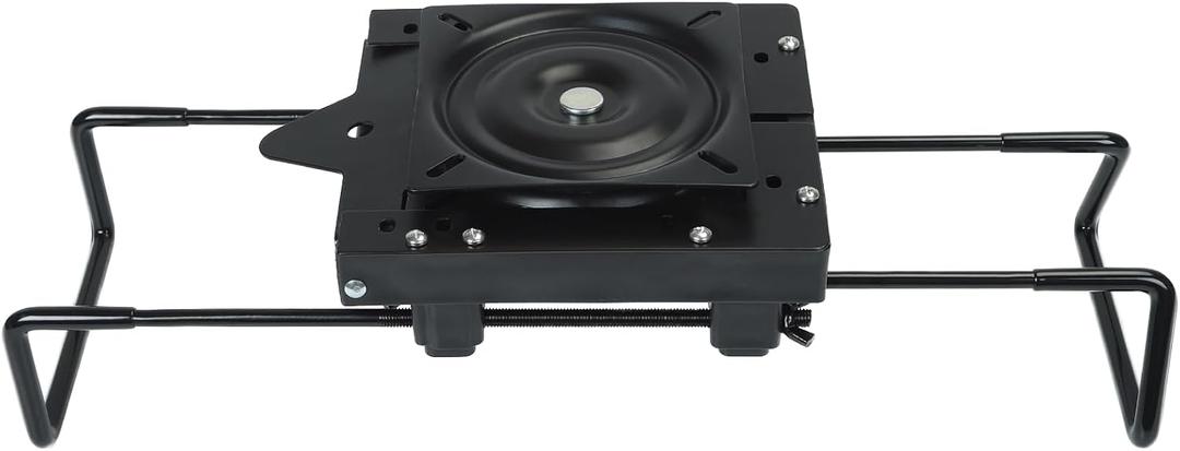 Boat Seat Mount Clamp On Base with Swivel Quick Release Adjustable 7.5-18Inch Heavy Duty for Jon Boats, No Tools Needed