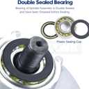 3 Pack AM143469 Spindle Assembly Replaces John Deere AM137483, AM136733, AM143469, AM134292, AM137097 for John Deere X300, X300R, X304, X310, X324, Z225, Z245 Lawn Tractors