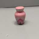 M MEILINXU Small Urns for Human Ashes Keepsake, Mini Urn for Ashes Adult Female & Man, Miniature Decorative Urns for Women, Cremation Container, Pink Sky Cloud and Tree of Life Urn - Little Size