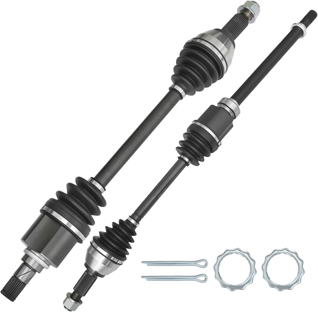 666417 666431 Front CV Axle Shaft Assembly Set Compatible with 2013-2018 Nissan Altima L4 2.5L Sedan, 13 14 15 16 17 18 Driver and Passenger Side, 391013NT0A NCV53018 NCV53023 (Left and Right)