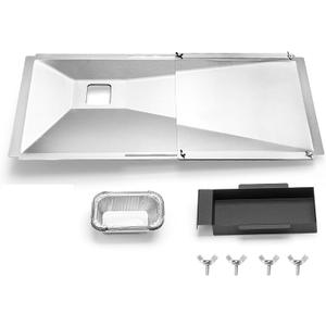 Grease Tray fits Nexgrill, Charbroil, Kenmore, BHG, Dynaglo, Grill Master, Uniflame, Backyard Gas Grill; Adjustable Drip with Catch Pan for 3/4/5 Burner; Grease Tray for Most CharBroil Models.
