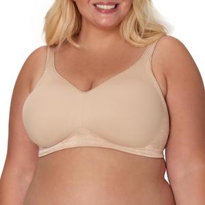Playtex Women's Smoothing Wireless Bra, No Show, 4049 (46D, Nude)