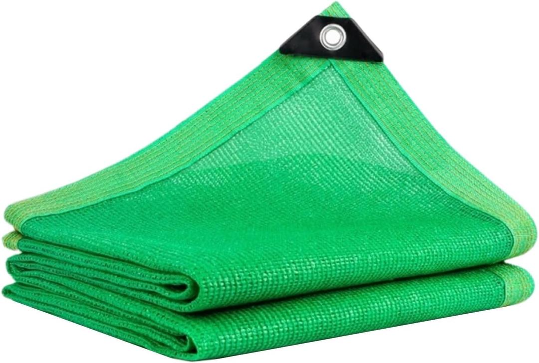 BeGrit Shade Cloth for Garden 70% 6x6.5ft with Grommets Sunblock Sun Mesh UV Resistant Net for Plants,Greenhouse,Patio,Chicken Coop(Green)