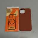 Vooii Compatible with iPhone 14 Case,[Silky Touch Premium Liquid Silicone] [Soft Anti-Scratch Microfiber Lining], Ultra Slim Shockproof Protective Case for iPhone 14 - Caramel