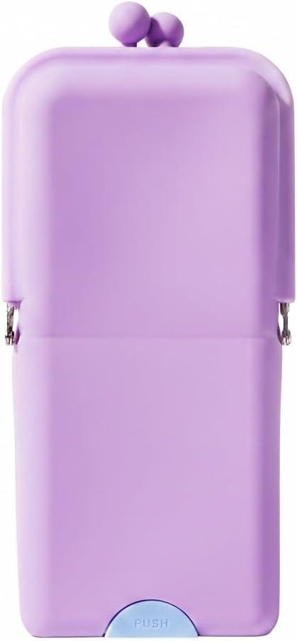 APT 1101 Makeup Brush Holder Travel Cosmetic Bag with Suction Base, Portable Cosmetic Organizer for Travel & Home, Organizer for Brushes, Beauty Tools & Accessories (Lavender)