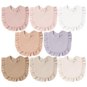 MairMore 8-Pack Muslin Baby Bandana Drool Bibs for Unisex Girls & Boys – 100% Cotton Bibs, Soft & Absorbent Teething and Drooling Essentials for Newborns