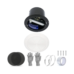 EJVFN V226250 Bathroom Exhaust Fan, 7 In vent fan, 50 CFM 1.0 Sones Low Noise for Bathroom Ceiling Fan, Kitchen Exhaust Fan, Garage Ceiling Fan for Mobile Home, Household Ventilation Fans