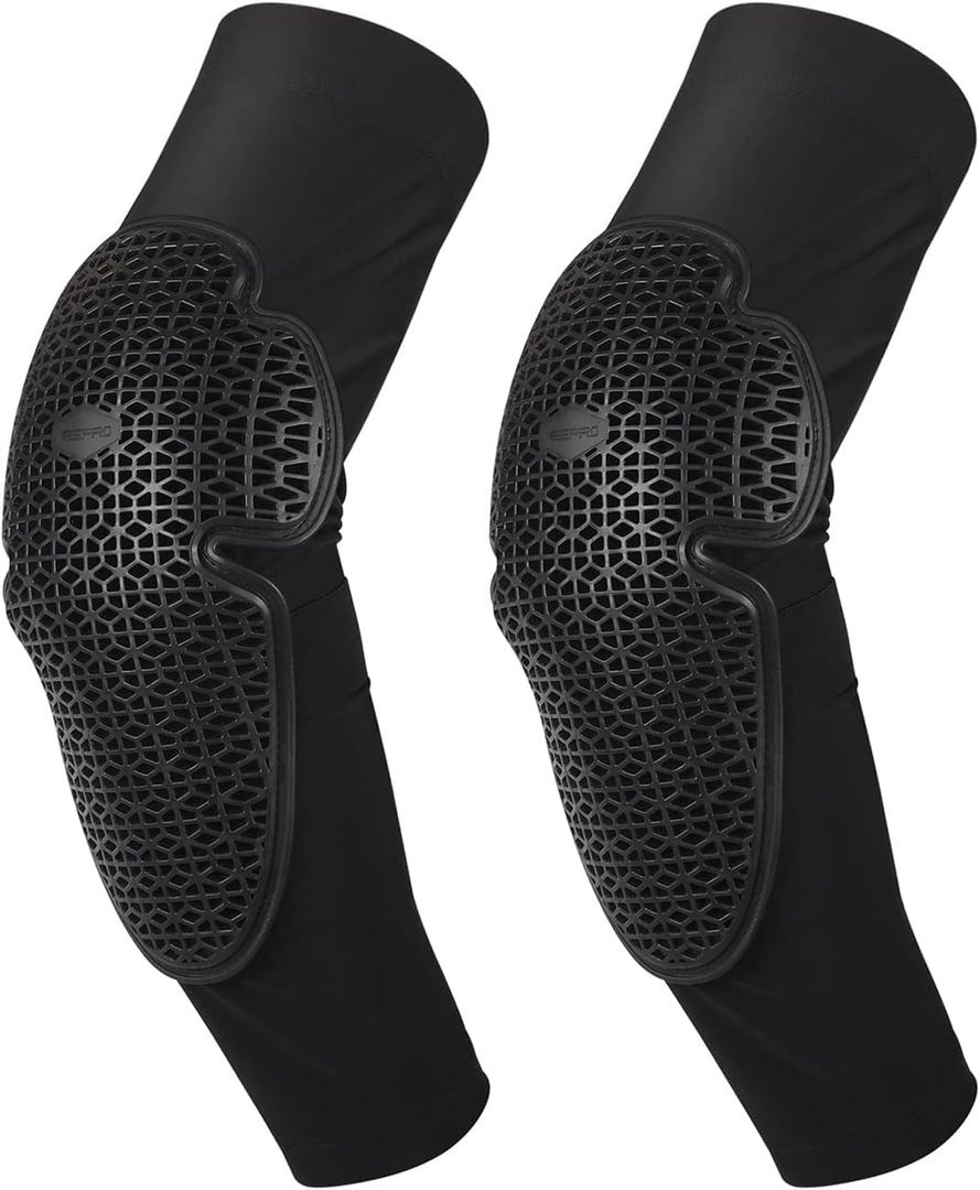 Elbow Protection Pads, Mountain Bike Elbow Guards, MTB Elbow Pads, Skate & Skateboarding Protective Gear (Medium, Black)