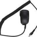 Speaker Mic Walkie Talkie Handheld Speaker Mic for ICOM for Cobra for Maxon for Midland for Vertex for Uniden etc, Shoulder Microphone with 360 Degree Rotatable Clip & 3.5mm EarpieceJack