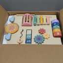 Baby Push Walker, Wooden Baby Walker with Wheels, Montessori Push Walker for Babies 10-12 Months, Adjustable Speed Push Walking Toys for Boys&Girls 1 Year Old, Christmas Birthday Gifts for Toddler