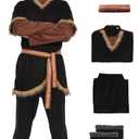 Mens Costume Cosplay Outfitit Top Pants Halloween Cosplay Outfit Suit Frozen XL