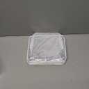 PACKISM TSA Approved Toiletry Bag - Clear Makeup Bag 3 Pack Medium, Quart Size Bag for 3-1-1 Liquids with Metal Smooth Zipper, Travel Makeup Bag for Women Men, Airport Airline Compliant Bag, White (Medium Set (Standard))