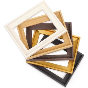 CANFRAVAS 8x10 Solid Wood Canvas Floater Frame, Wood Canvas Floating Frame, Floater Frame for 0.6"-0.8" Deep Canvas Paintings (8"x10", Dark Brown)