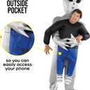 Morph Alien Costume, Silver Inflatable Alien Costume Adult, Inflatable Costumes Adult, Blow Up Costumes for Adults